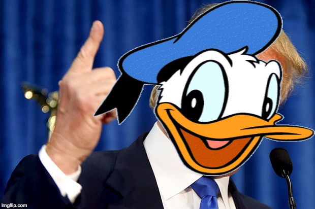 Donald Duck Trump Blank Meme Template
