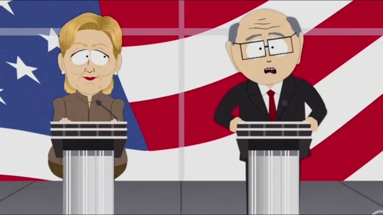 mr.garrison donald trump clinton  Blank Meme Template