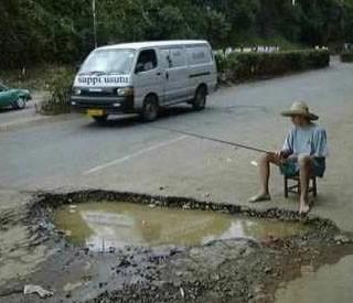 High Quality Pothole Fishing Blank Meme Template