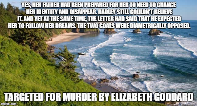 YES, HER FATHER HAD BEEN PREPARED FOR HER TO NEED TO CHANGE HER IDENTITY AND DISAPPEAR. HADLEY STILL COULDN'T BELIEVE IT. AND YET AT THE SAME TIME, THE LETTER HAD SAID THAT HE EXPECTED HER TO FOLLOW HER DREAMS. THE TWO GOALS WERE DIAMETRICALLY OPPOSED. TARGETED FOR MURDER BY ELIZABETH GODDARD | image tagged in oregon wilderness,running,love inspired fiction | made w/ Imgflip meme maker