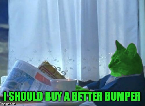 I Should Buy a Boat RayCat | I SHOULD BUY A BETTER BUMPER | image tagged in i should buy a boat raycat | made w/ Imgflip meme maker