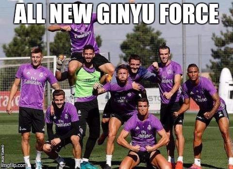 ALL NEW GINYU FORCE | image tagged in cristiano ronaldo,real madrid,dragonball | made w/ Imgflip meme maker