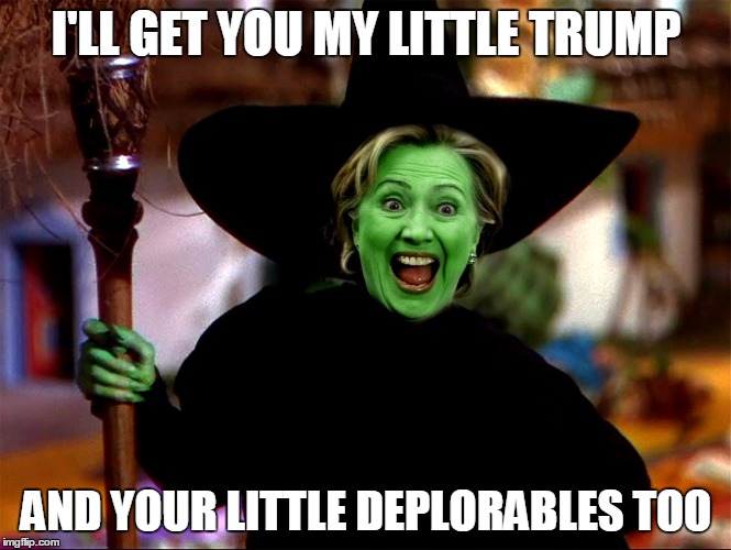 I'LL GET YOU MY LITTLE TRUMP; AND YOUR LITTLE DEPLORABLES TOO | image tagged in political | made w/ Imgflip meme maker