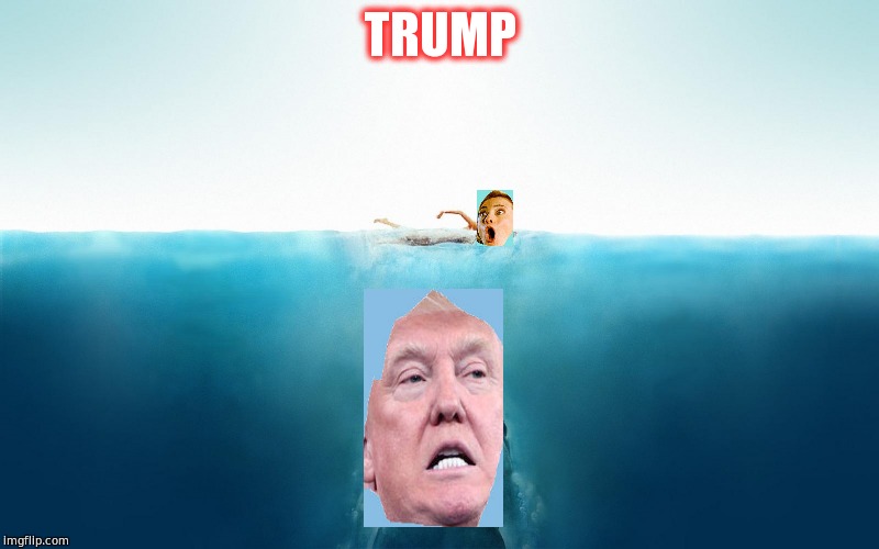 Trump Jaws, eating Hillary. eww gross |  TRUMP | image tagged in jaws,trum,trump 2016,hillary liar,funny memes | made w/ Imgflip meme maker
