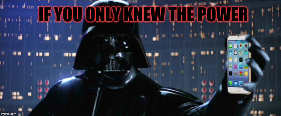 Darth Vader joined the Darker Side  | IF YOU ONLY KNEW THE POWER | image tagged in darth vader joined the darker side | made w/ Imgflip meme maker