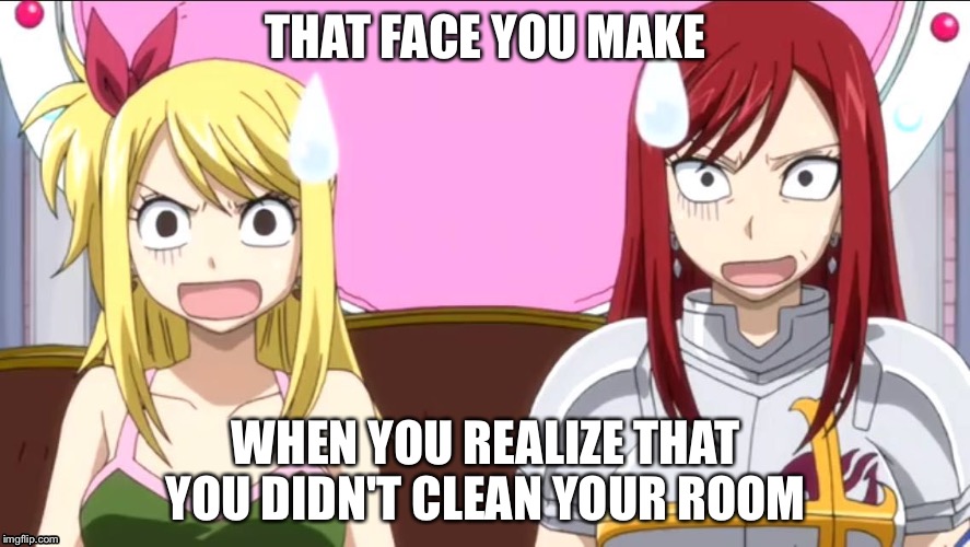 THAT FACE YOU MAKE; WHEN YOU REALIZE THAT YOU DIDN'T CLEAN YOUR ROOM | image tagged in that face you make | made w/ Imgflip meme maker