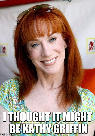 I THOUGHT IT MIGHT BE KATHY GRIFFIN | made w/ Imgflip meme maker