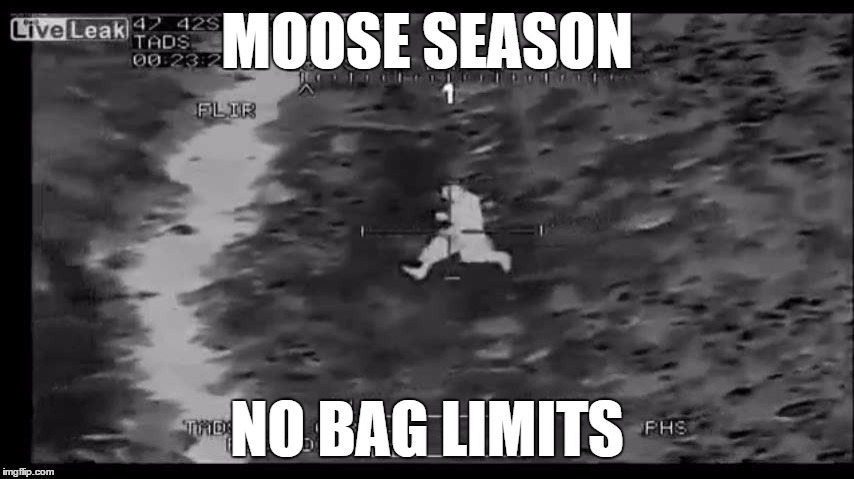 MOOSE SEASON NO BAG LIMITS | made w/ Imgflip meme maker