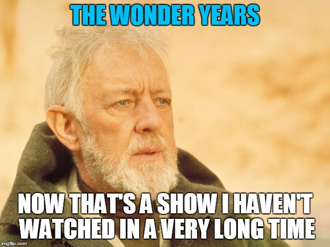 THE WONDER YEARS NOW THAT'S A SHOW I HAVEN'T WATCHED IN A VERY LONG TIME | made w/ Imgflip meme maker