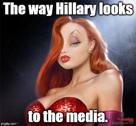Jessica Clinton | The way Hillary looks to the media. | image tagged in jessica clinton | made w/ Imgflip meme maker