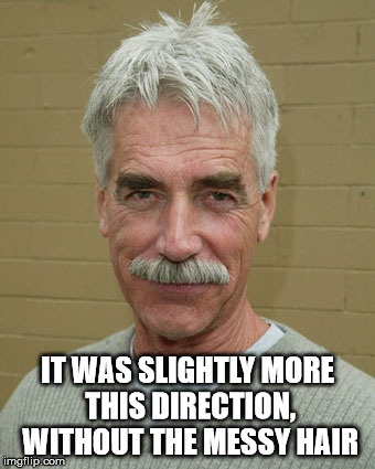 IT WAS SLIGHTLY MORE THIS DIRECTION, WITHOUT THE MESSY HAIR | made w/ Imgflip meme maker