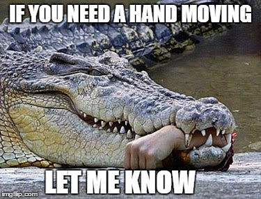 IF YOU NEED A HAND MOVING LET ME KNOW | made w/ Imgflip meme maker