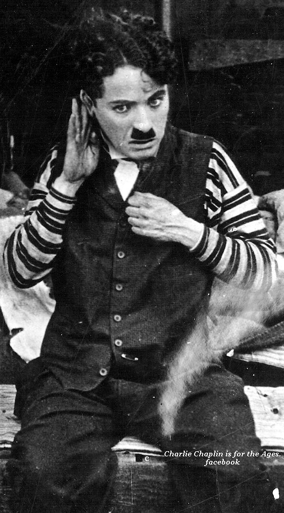 Charlie Chaplin Listening Blank Meme Template