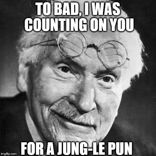 TO BAD, I WAS COUNTING ON YOU FOR A JUNG-LE PUN | made w/ Imgflip meme maker