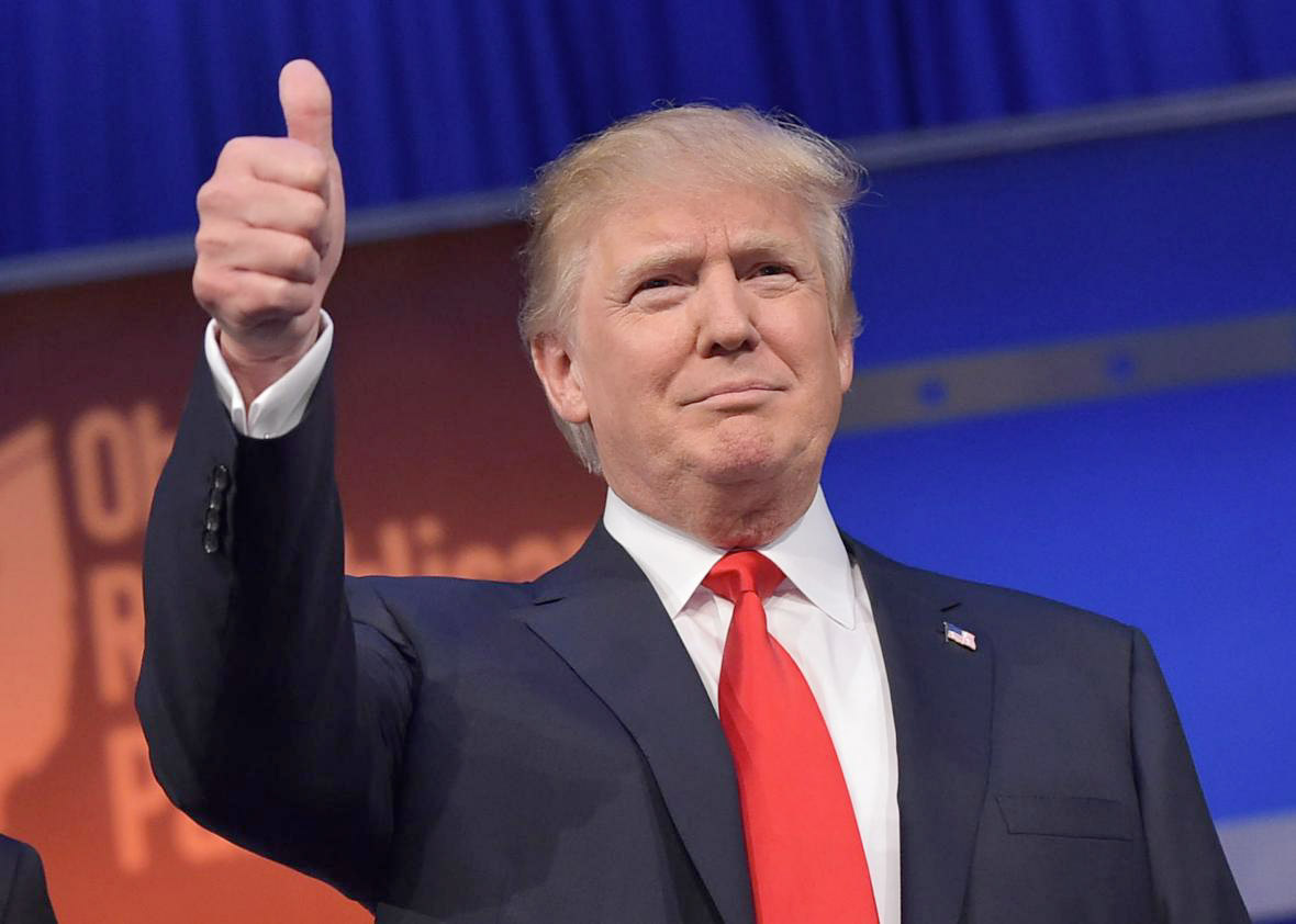 Trump Thumbs Up Blank Meme Template