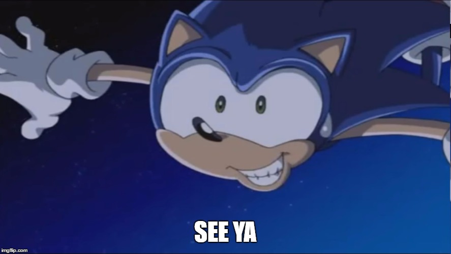 See Ya - Sonic X | SEE YA | image tagged in see ya - sonic x | made w/ Imgflip meme maker