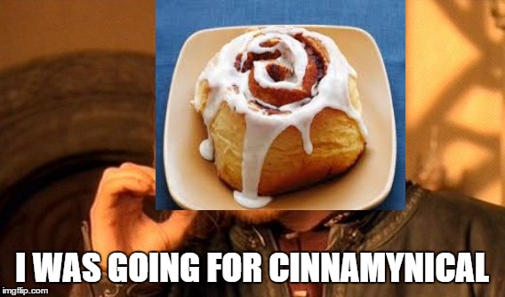 One Does Not Simply Meme | I WAS GOING FOR CINNAMYNICAL | image tagged in memes,one does not simply | made w/ Imgflip meme maker