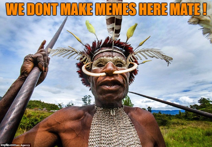 WE DONT MAKE MEMES HERE MATE ! | made w/ Imgflip meme maker