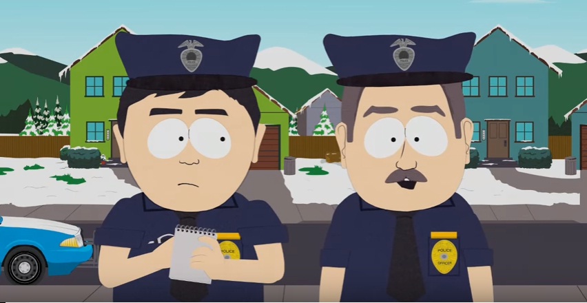 High Quality South Park Cops Blank Meme Template