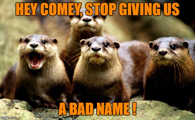 HEY COMEY, STOP GIVING US A BAD NAME ! | made w/ Imgflip meme maker