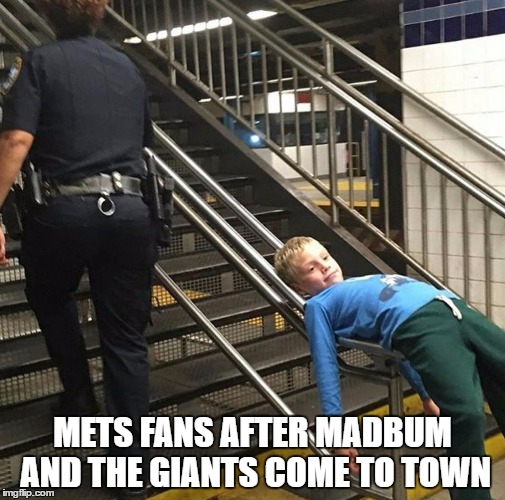 METS FANS AFTER MADBUM AND THE GIANTS COME TO TOWN | image tagged in metsfans | made w/ Imgflip meme maker