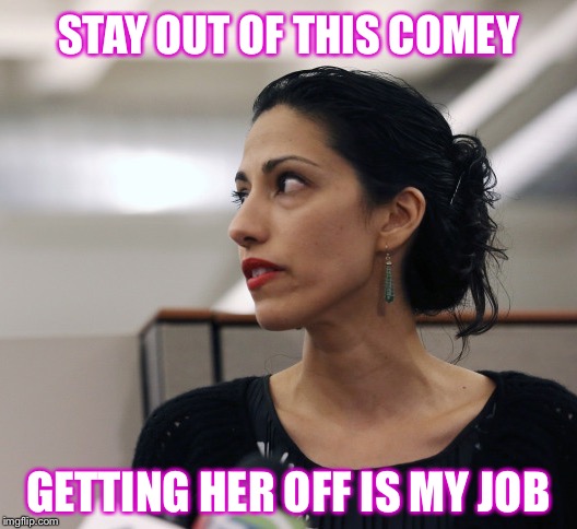 STAY OUT OF THIS COMEY GETTING HER OFF IS MY JOB | made w/ Imgflip meme maker
