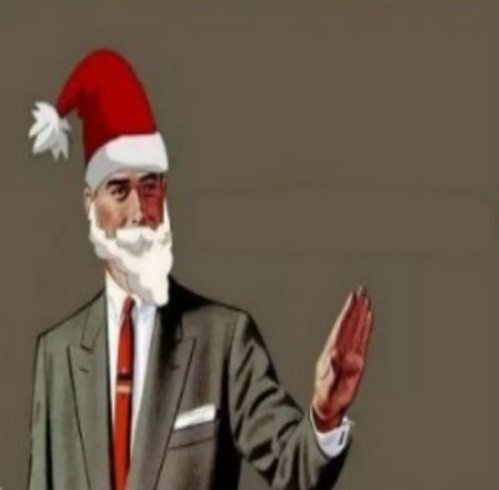 High Quality Correction Guy Santa Claus Version Blank Meme Template