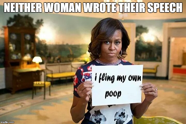 NEITHER WOMAN WROTE THEIR SPEECH | made w/ Imgflip meme maker