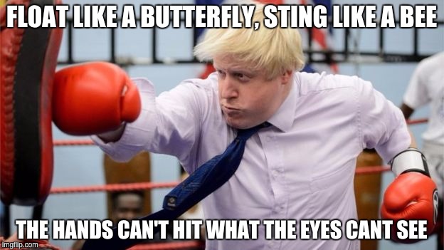 Float Like Butterfly Boris Johnson Imgflip