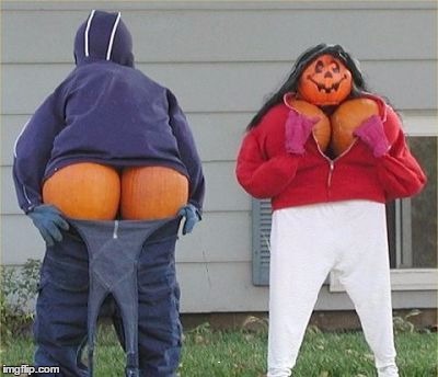 NSFW Pumpkin People | ..... | image tagged in meme,funny,halloween,pumpkins,jack-o-lanterns | made w/ Imgflip meme maker