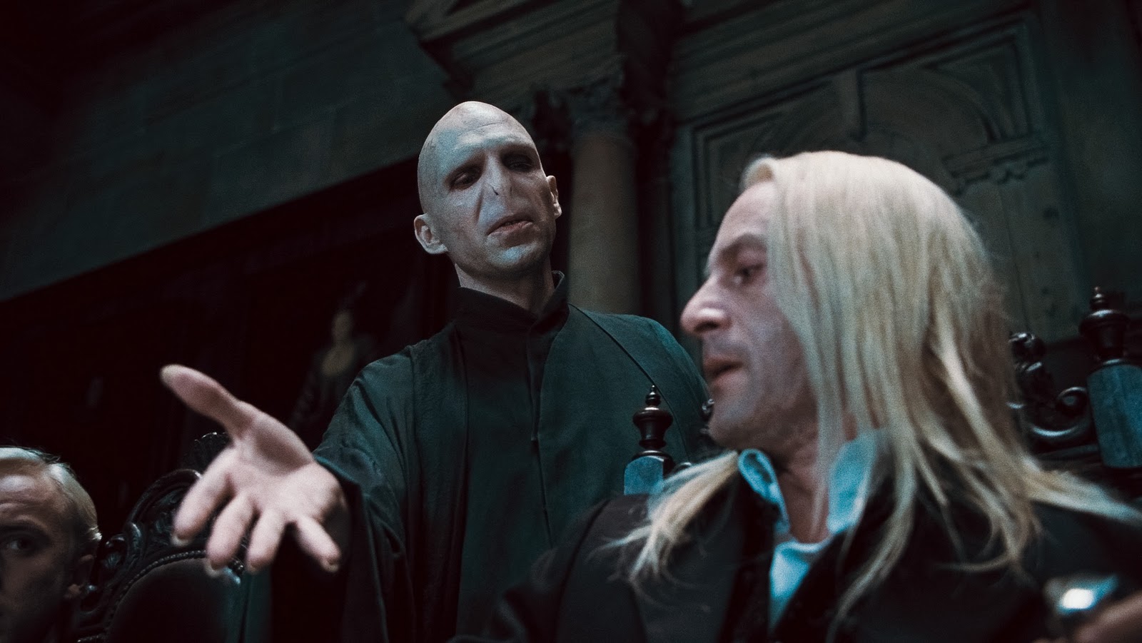 Lucius vs Voldemort Blank Meme Template