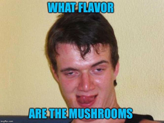 WHAT FLAVOR ARE THE MUSHROOMS | made w/ Imgflip meme maker