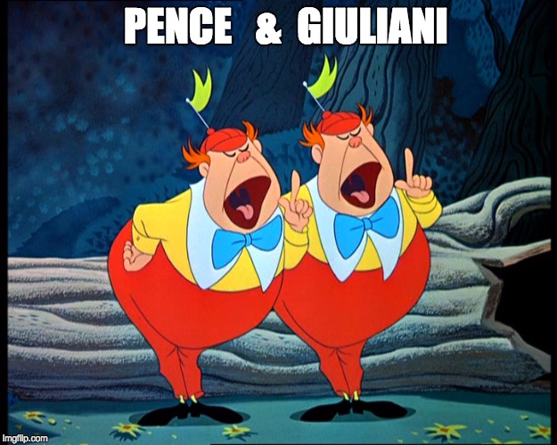 PENCE   &  GIULIANI | image tagged in nevertrump | made w/ Imgflip meme maker