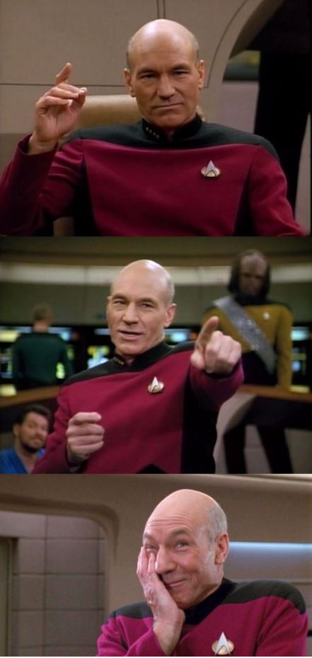 Picard Pun Blank Meme Template