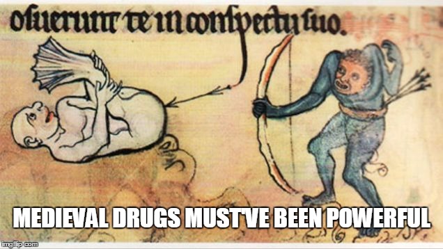 MEDIEVAL DRUGS MUST'VE BEEN POWERFUL | made w/ Imgflip meme maker