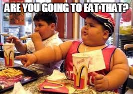 ARE YOU GOING TO EAT THAT? | image tagged in obesity,mcdonalds | made w/ Imgflip meme maker