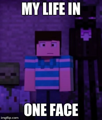  MY LIFE IN; ONE FACE | image tagged in funny | made w/ Imgflip meme maker
