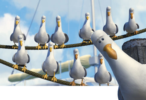 seaguls nemo 2 Blank Meme Template