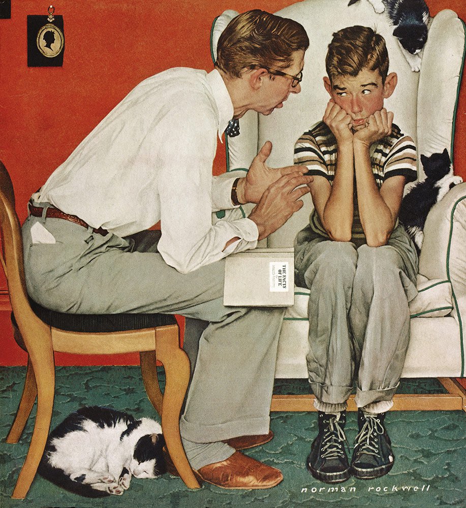 High Quality Norman Rockwell  Blank Meme Template