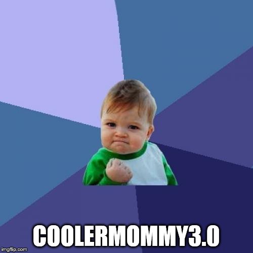Success Kid Meme | COOLERMOMMY3.0 | image tagged in memes,success kid | made w/ Imgflip meme maker