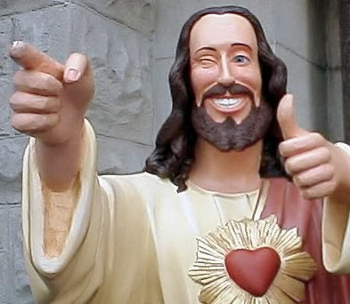 High Quality thumbs up jesus Blank Meme Template