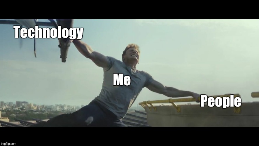 Undecided Captain America | Technology; Me; People | image tagged in undecided captain america | made w/ Imgflip meme maker