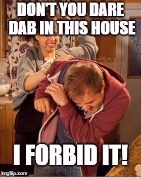 Never Noticed It Before But She's Right - He's Dabbing | . | image tagged in meme,battered husband,dabbing | made w/ Imgflip meme maker