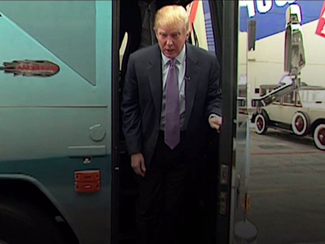 Trump Access Hollywood Bus Blank Meme Template