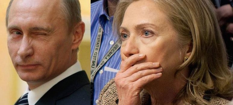 High Quality hillary - putin Blank Meme Template