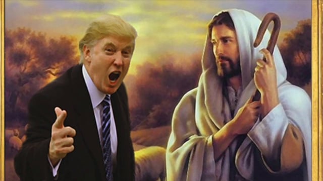 Jesus Trump Blank Meme Template