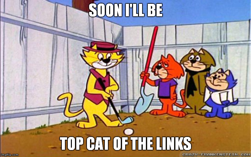SOON I'LL BE TOP CAT OF THE LINKS | made w/ Imgflip meme maker