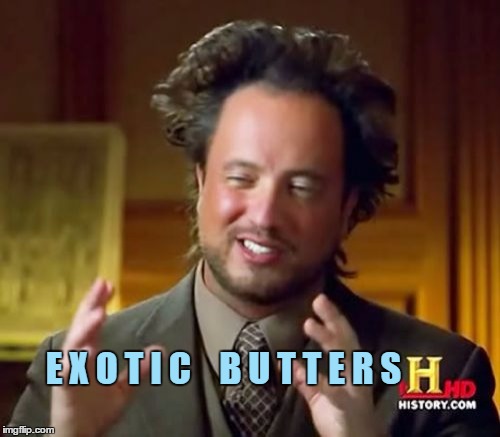The Sister Location hype has gotten to me a little....
E X O T I C   B U T T E R S | E X O T I C    B U T T E R S | image tagged in memes,ancient aliens | made w/ Imgflip meme maker
