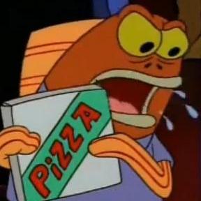 Krusty Krab Pizza guy Blank Meme Template