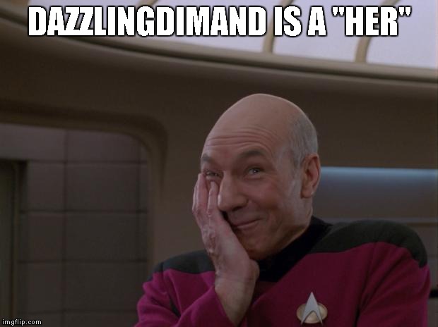 DAZZLINGDIMAND IS A "HER" | made w/ Imgflip meme maker